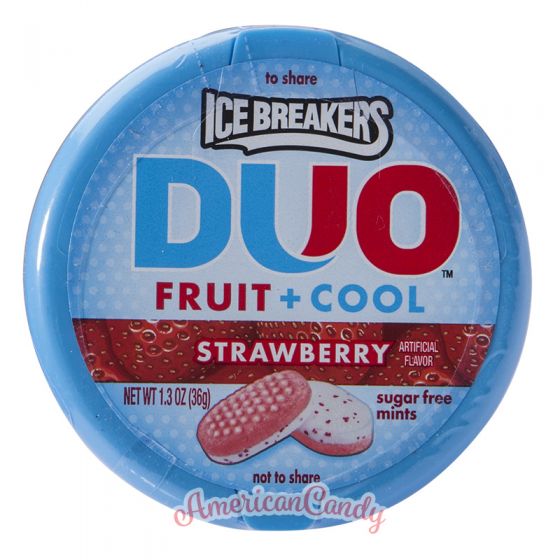 Ice Breakers Mints DUO Fruit + Cool Strawberry sugar free