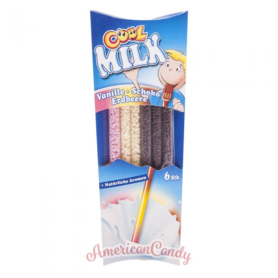 Cool Milk Trinkhalme assorted 6er Pack