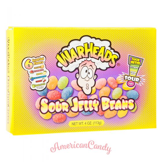 Warheads Sour Jelly Beans 113g