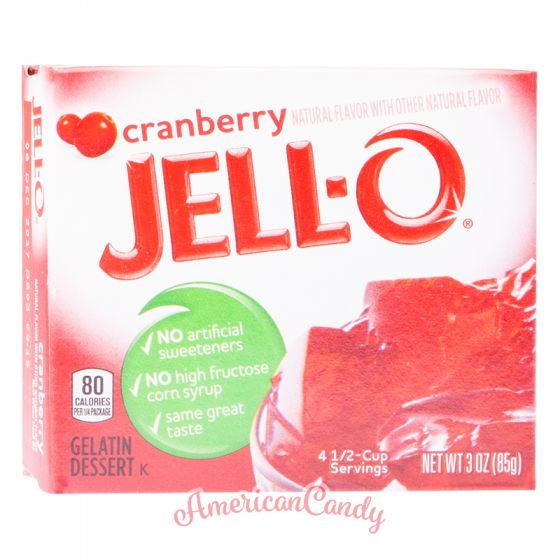 Jell-O Instant Pudding Gelatin Dessert Cranberry