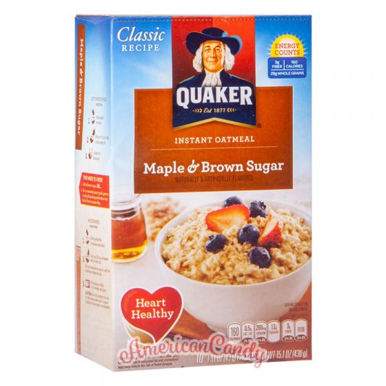 Quaker Instant Oatmeal Maple & Brown Sugar 430g
