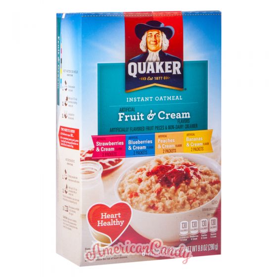 Quaker Instant Oatmeal Fruit & Cream Variety 350g