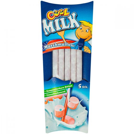 Cool Milk Trinkhalme Marshmallow 5er  Pack