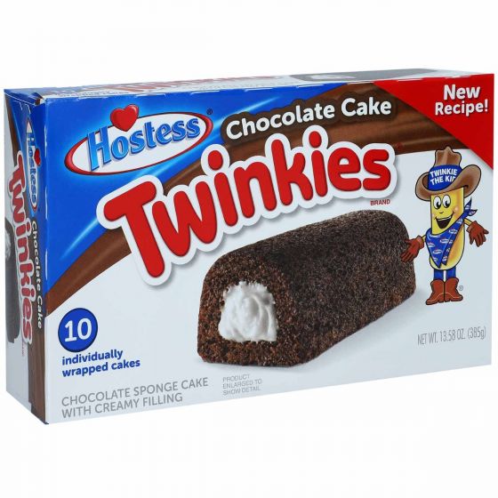 Hostess Chocolate Twinkies (10 single Cakes) 385g