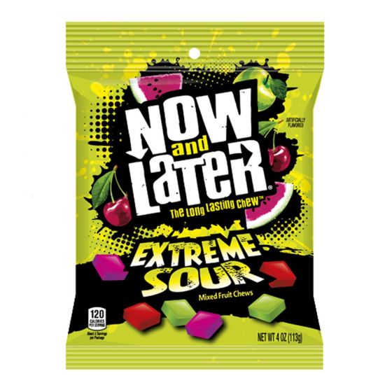 Now and Later Extreme Sour 113g