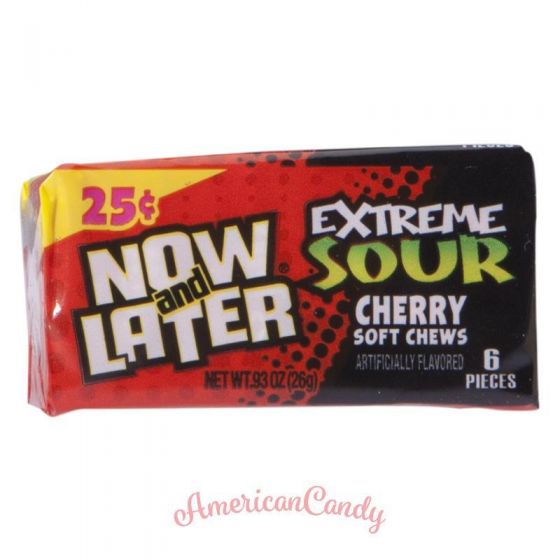 Now and Later Extreme Sour Cherry Chews