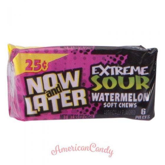 Now and Later Extreme Sour Watermelon Chews