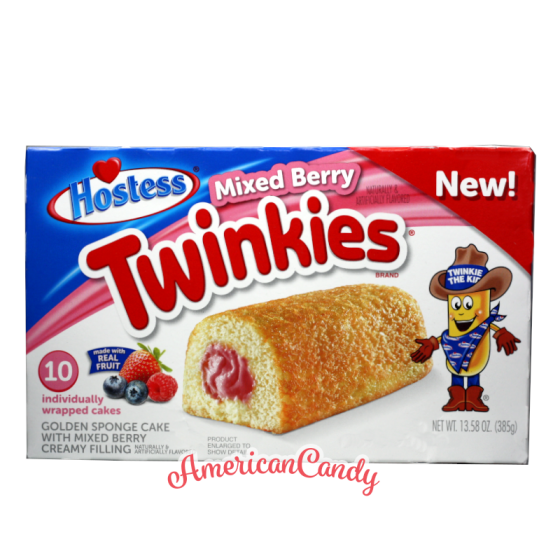 Hostess Mixed Berry Twinkies (10 single Cakes) 385g