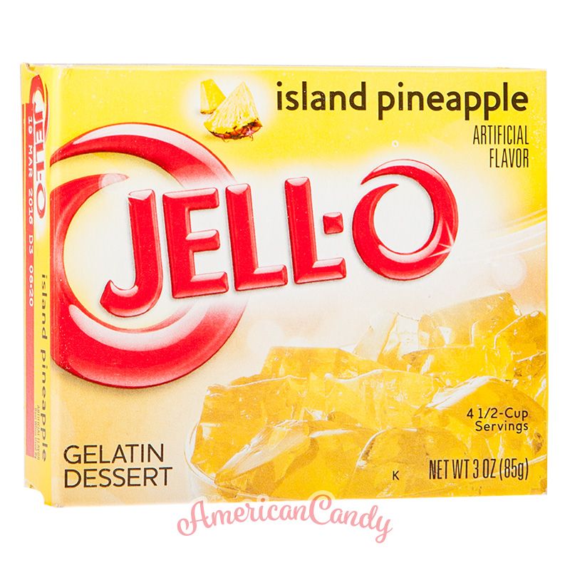JellO Instant Pudding Gelatin Dessert Island Pineapple Americancandy