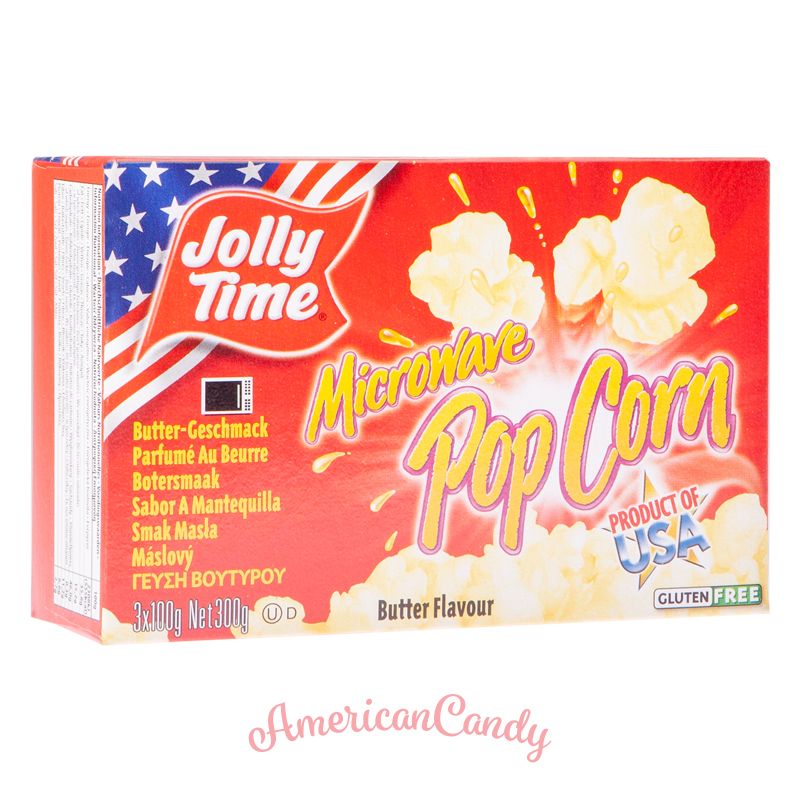 Jolly Time Microwave Popcorn Butter 100g Americancandy