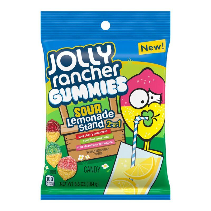 Jolly Rancher Gummies Sour Lemonade Stand 184g Americancandy