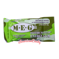 Military Stay Alert Caffeine Chewing Gum Spearmint